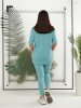 Костюм Грюер з подовженою футболкою в стилі oversized (тіфані)