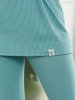 Костюм Грюер з подовженою футболкою в стилі oversized (тіфані)