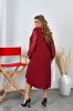 Сукня з рукавами з гіпюру 42523 червоний