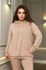 Трикотажний костюм 36825 бежевий