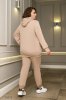 Трикотажний костюм 36825 бежевий