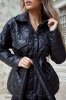 Куртка стьобана з сумкою 38468 чорний