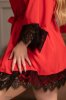 Комплект из ночной сорочки и халата 39358 красный