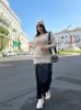 Светр жіночий рваний 41710 світло-бежевий
