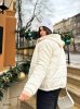 Зимова жіноча стьобана куртка 42306 молочний