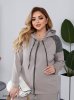 Жіночий трикотажний костюм 43024 бежевий