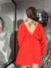 Вечірня коктейльна сукня 42051 червона