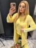 Жіночий костюм трійка 43173 жовтий