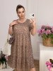 Шифонова сукня великих розмірів 40891 бежевий